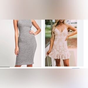 50%off w♥️ Closet cleanout Dress lot summer sleeveless lace super soft sweater L